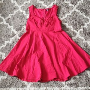 Structured top swing dress